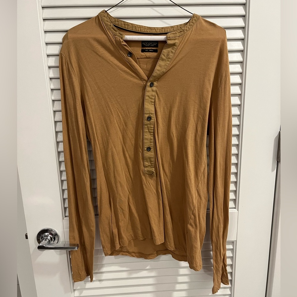 All Saints Spitalfields Long Sleeve Button Shirt
